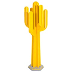 Yellow Cactus 6-Armed Sound Absorbing Figurative Sculpture by Marie Aigner