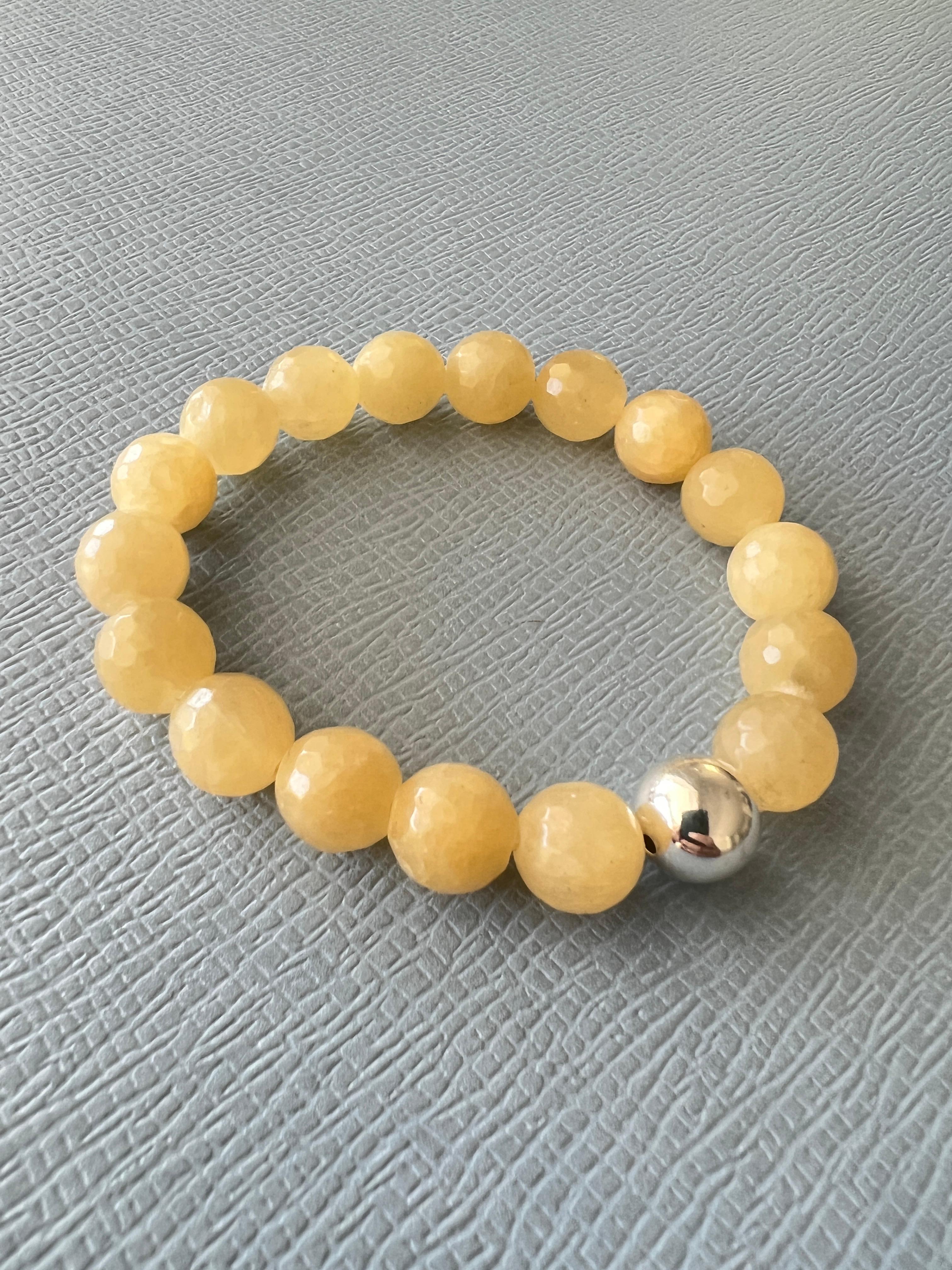 yellow calcite bracelet