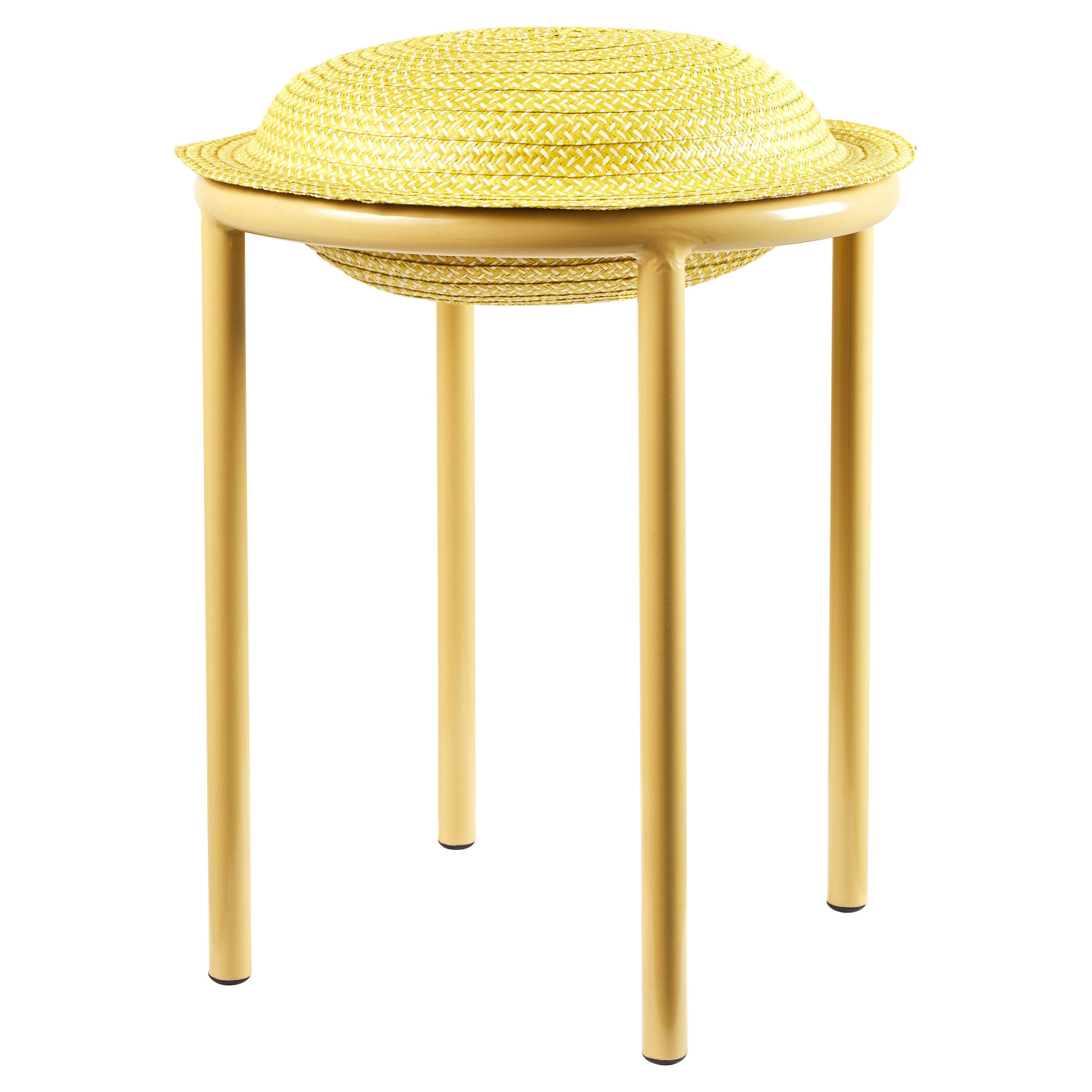 Yellow Cana Stool by Pauline Deltour For Sale