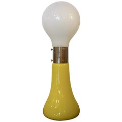 Yellow Carlo Nason Floor Lamp by Mazzega, Italy Murano, 1970s