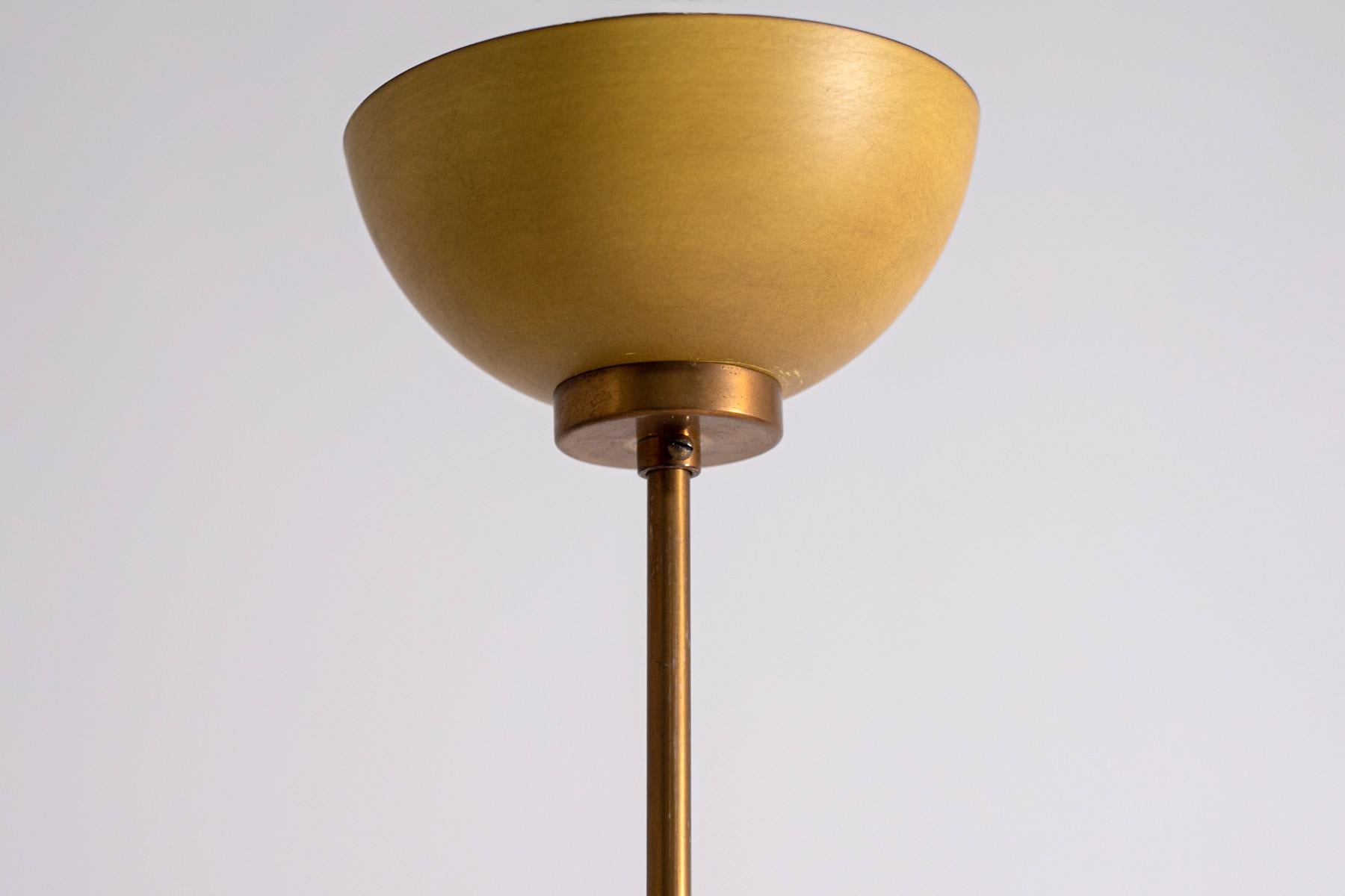 Yellow Ceiling Lamp Mod 551 by Oscar Torlasco for Lumi, Milan 2