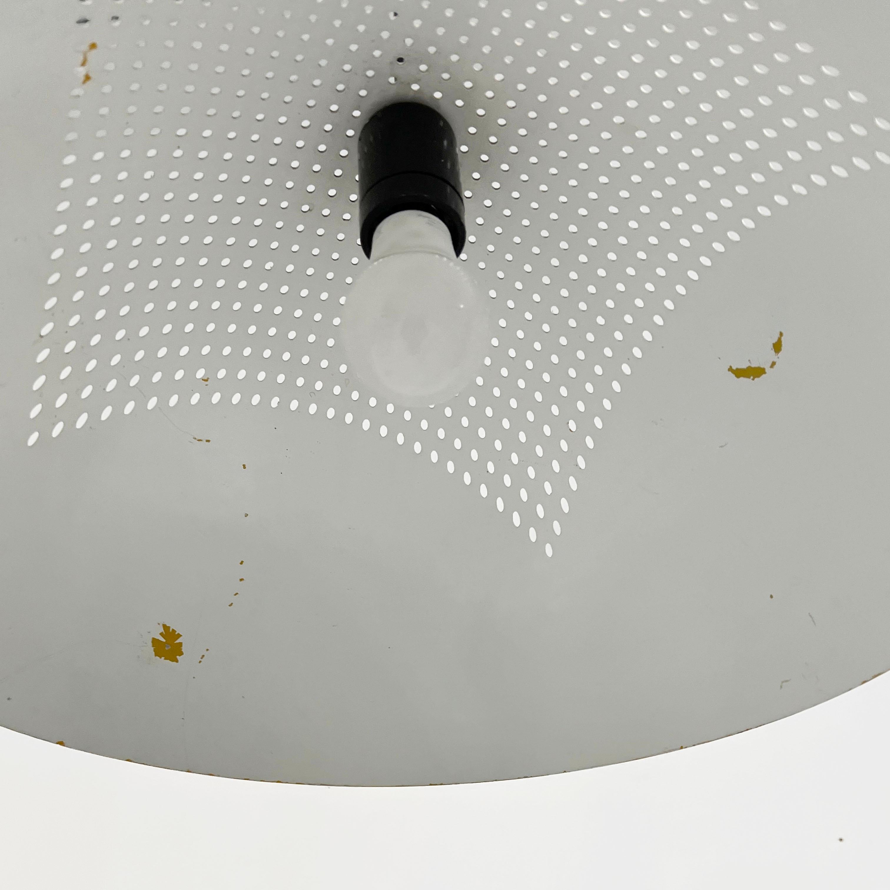 Yellow Ceiling Light in Perforated Metal, 1970s 2