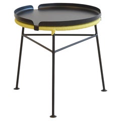 Yellow Centro Stool With Black Tray by OK Design