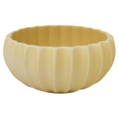 Yellow Ceramic Bowl, Pia Rönndahl Rörstrand, Scandinavian Modern