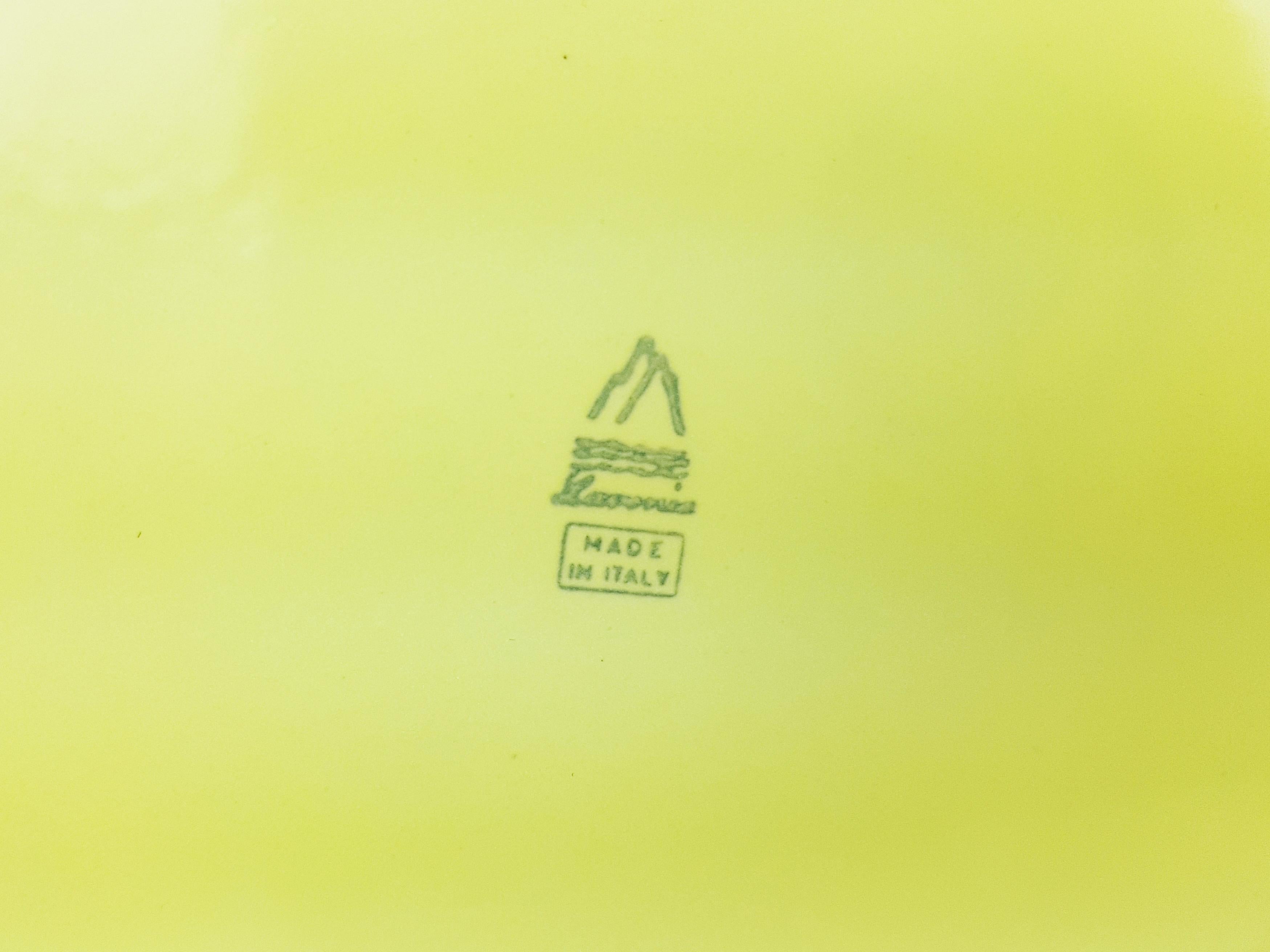 Yellow Ceramic Midcentury Umbrella Stand by Antonia Campi for S.C.I Laveno For Sale 3