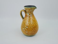 Yellow Ceramic Pitcher in the style of Accolay