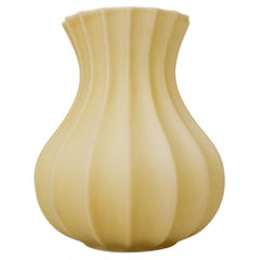 Yellow Ceramic Vase, Pia Rönndahl Rörstrand, Scandinavian Modern