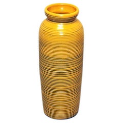 Gelbe Vintage Bo Fajans-Vase Tiger aus Keramik von Berit Ternell Schweden 1960er Jahre