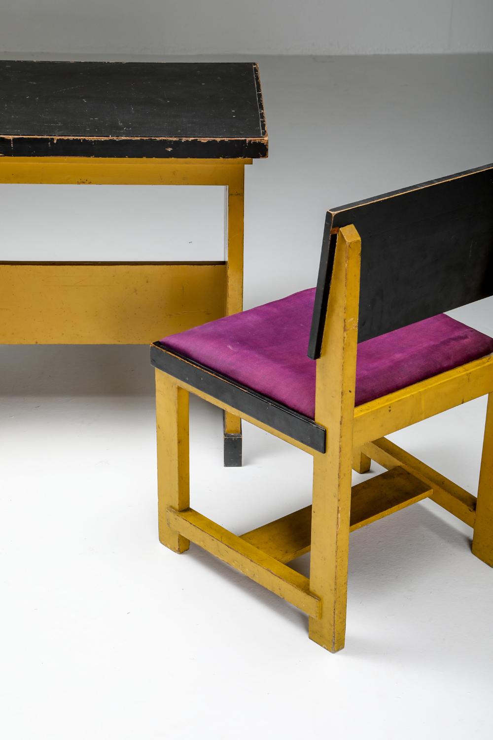 Yellow Chair by Dutch Modernist H.Wouda, 1924 9