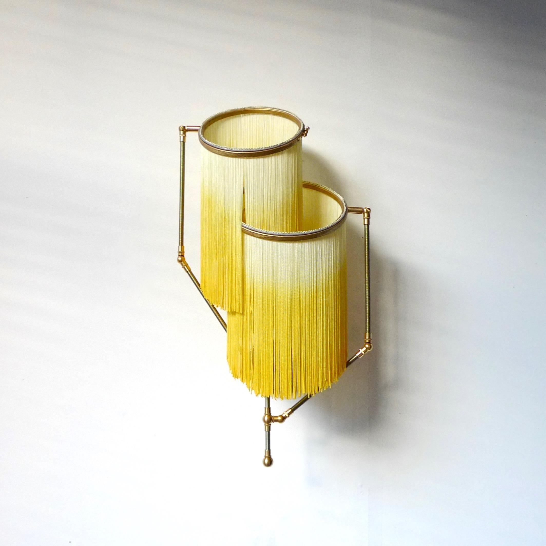 yellow sconce