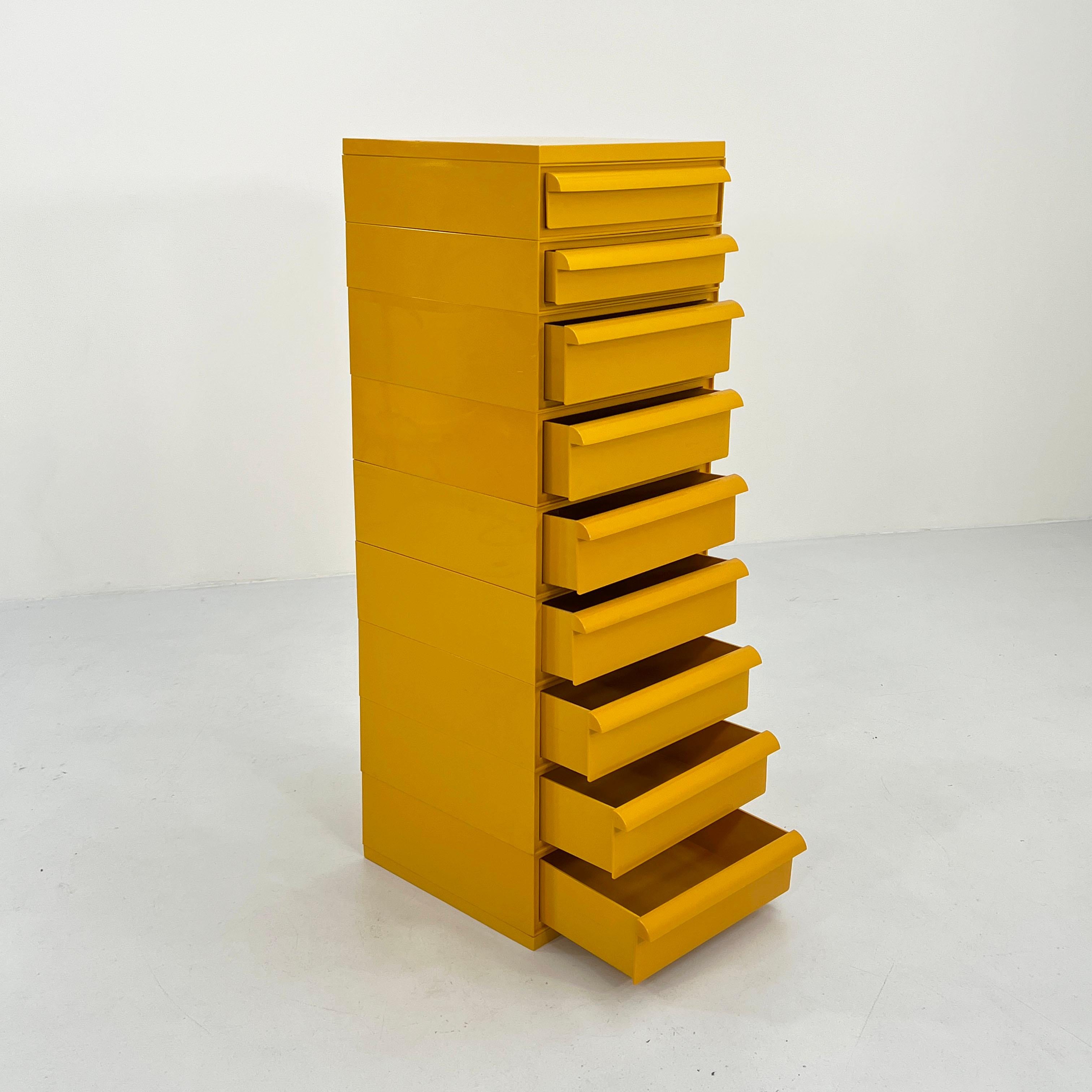 Late 20th Century Yellow Chest of Drawers Model “4602” by Simon Fussell for Kartell, 1970s