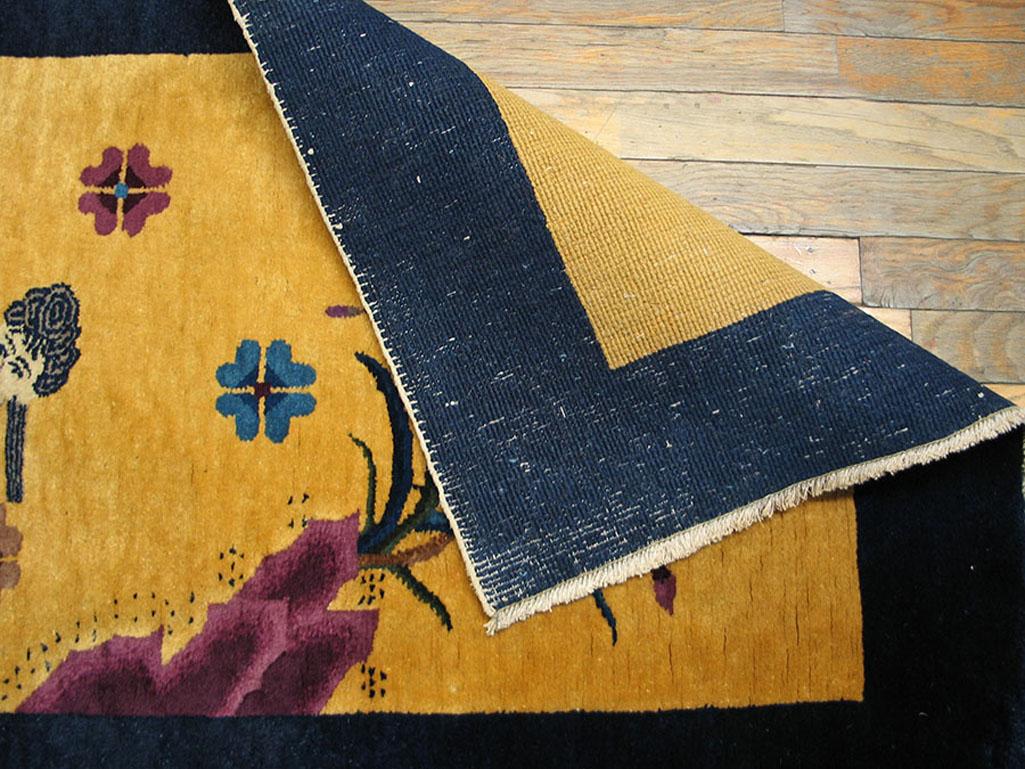 Wool 1920s Pictorial Chinese Art Deco Rug ( 2'8