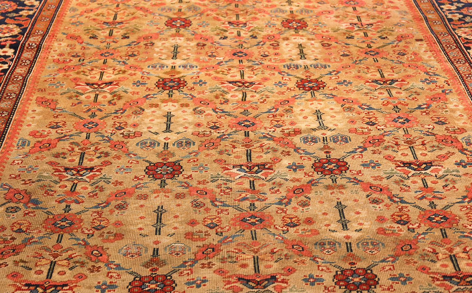 Hand-Knotted Antique Sultanabad Persian Rug. Size: 7 ft 3 in x 15 ft  For Sale