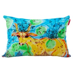 Yellow Cow Cushion