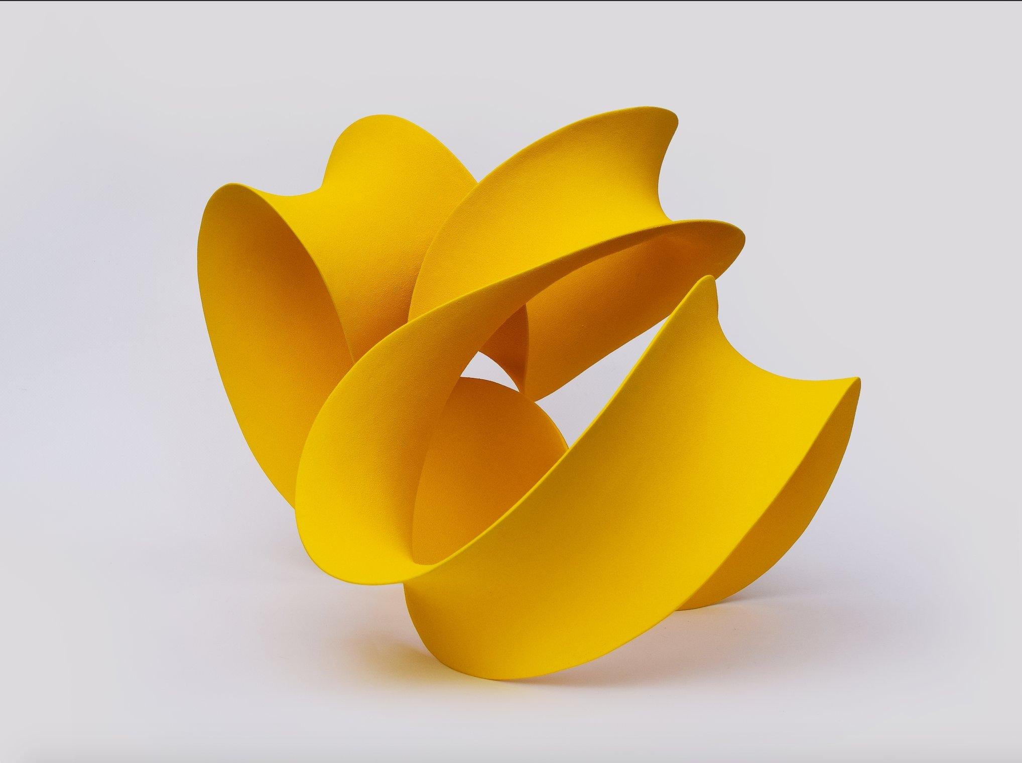 Yellow Curved Form, 2023 (Ceramic, C. 14.5 in. h x 22.4 in. w x 17.7 in. d, Object No.: 4190)

Merete works with abstract sculptural form and is interested in the way one defines and comprehends space through physical form. Her ceramic creations