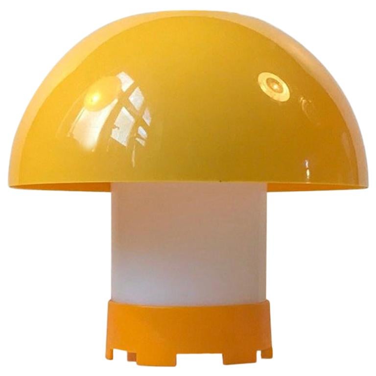 Yellow Danish Table or Pendant Lamp by Bent Karlby for ASK Belysninger, 1970s