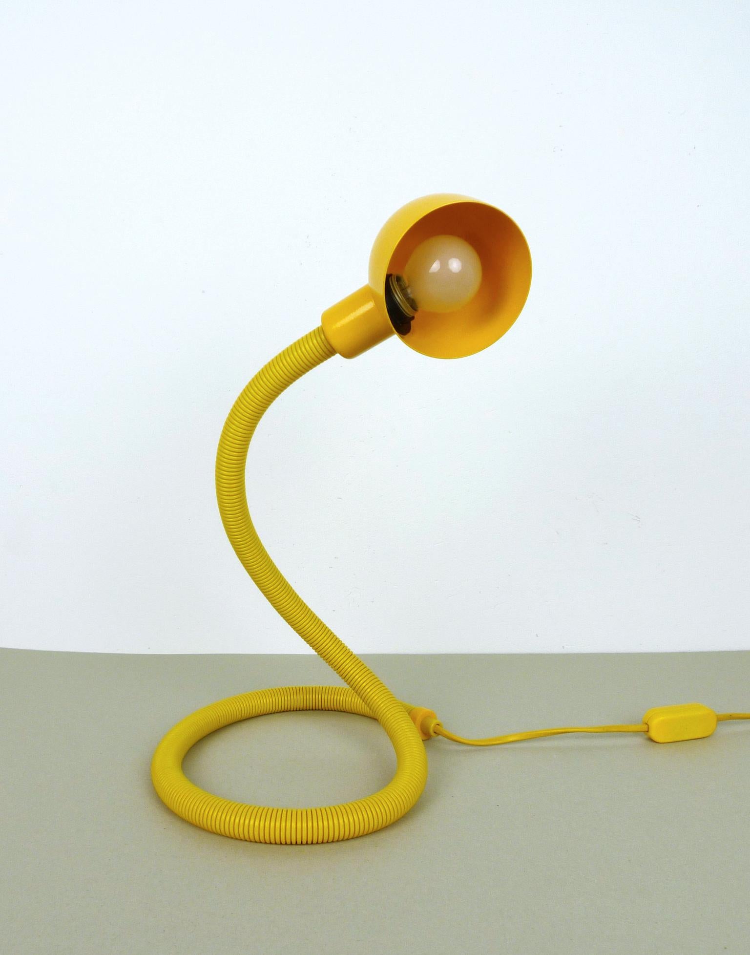 Italian Yellow Desk Lamp, Italy, 1970s For Sale