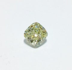 Yellow Diamond 2.00ct Natural Loose Fancy Light Green Yellow GIA SI2