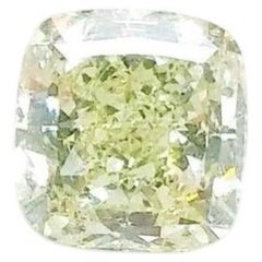 Yellow Diamond 2.00ct Natural Loose Fancy Light Green Yellow GIA SI2