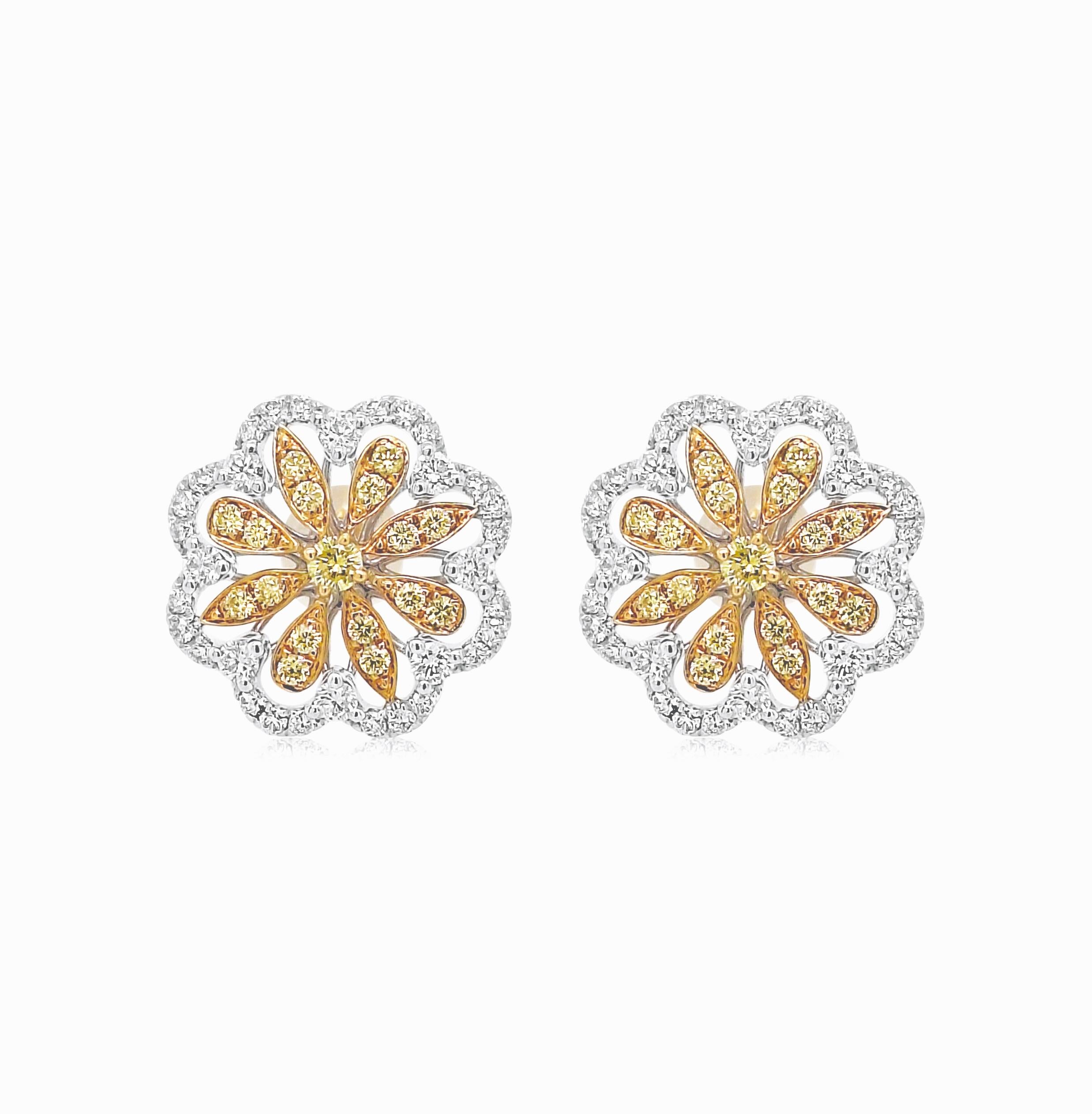 Designer Earrings with Natural Fancy Yellow diamonds and White diamonds, radiating charm and magnificence.

Natural Yellow Diamond - 0.34 cts
White diamond - 0.66 cts
PT 900

HYT Jewelry is a privately owned company headquartered in Hong Kong, with