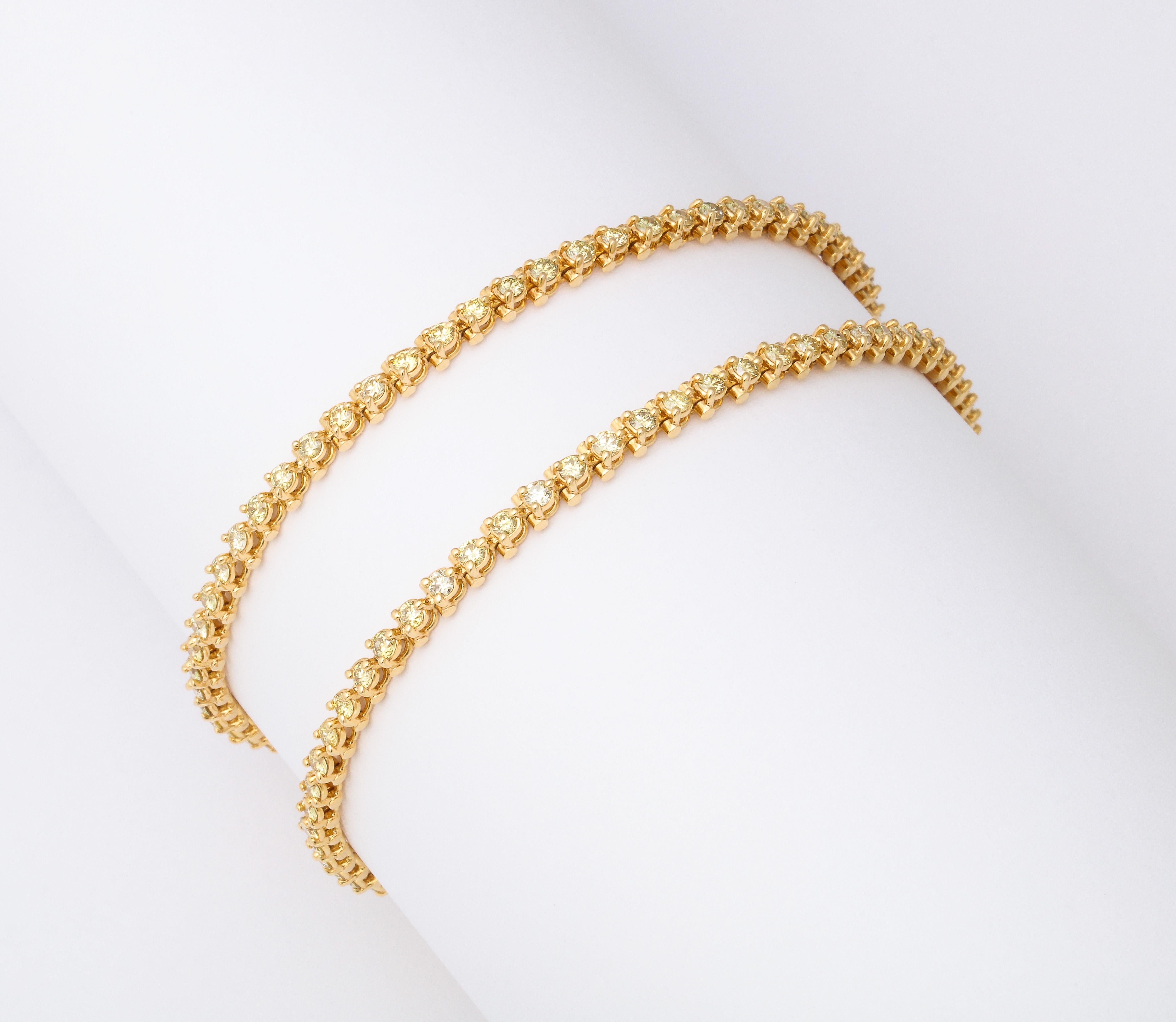 Bracelets - Diamant jaune en vente 5