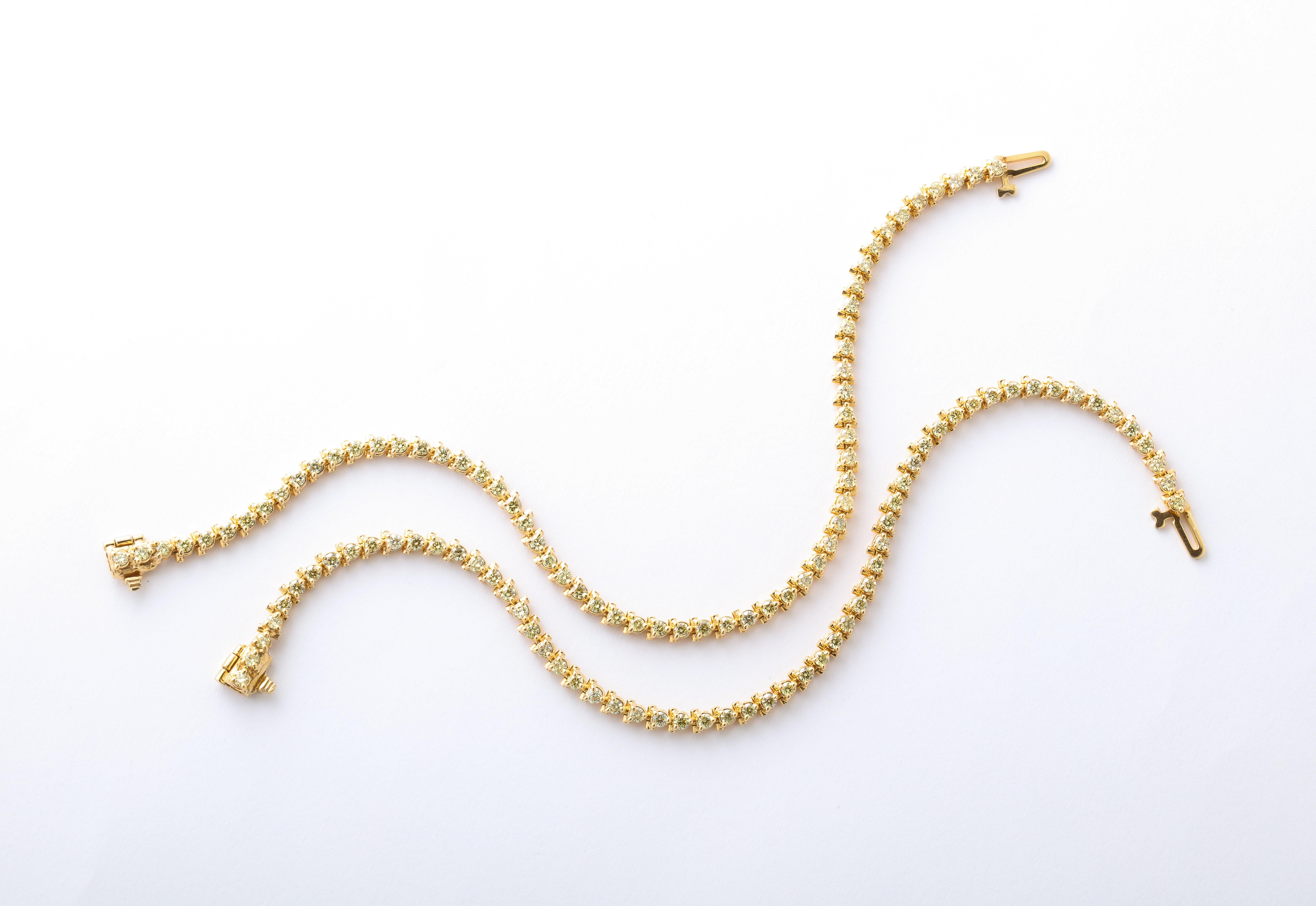 Bracelets - Diamant jaune Unisexe en vente