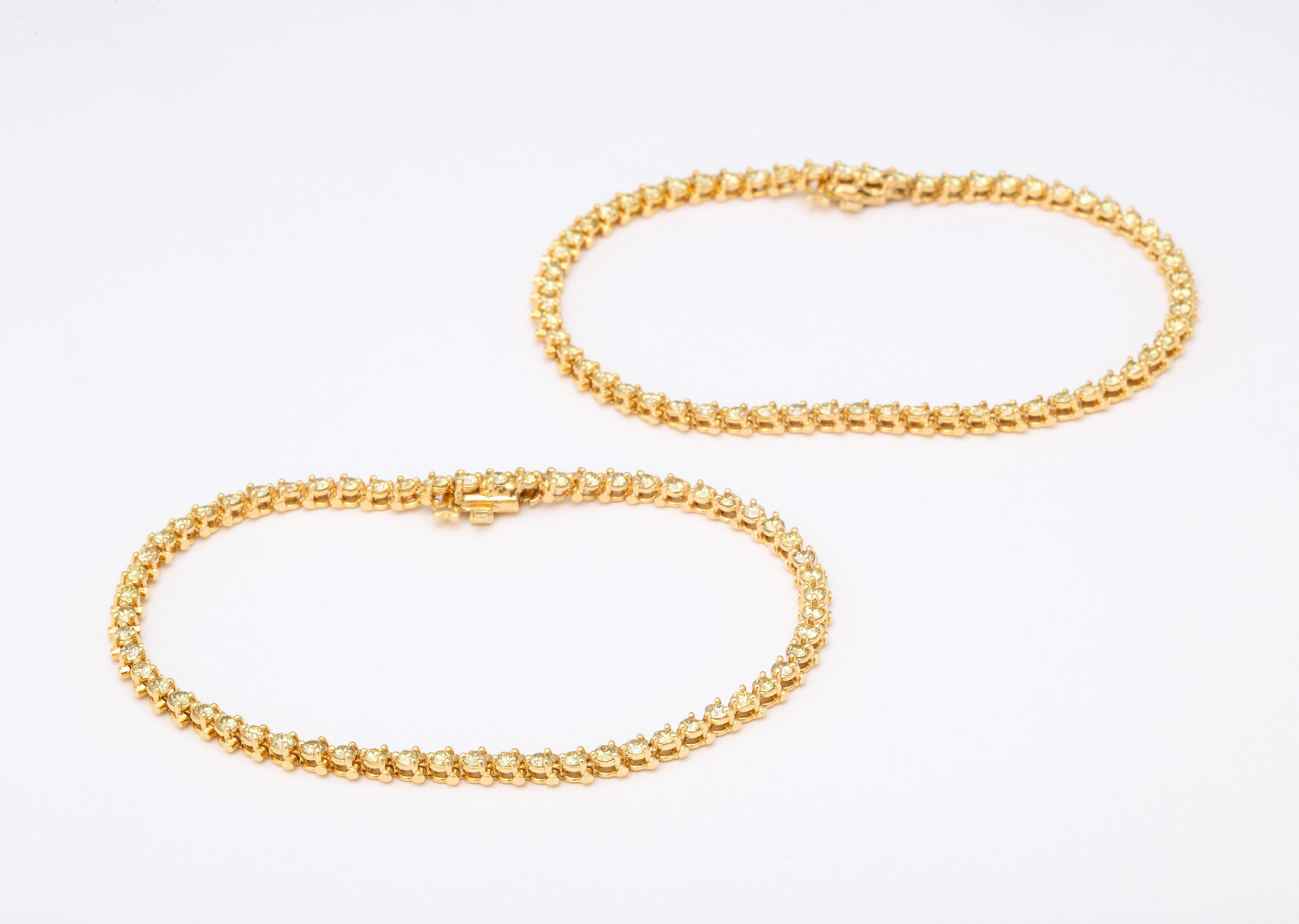 Bracelets - Diamant jaune en vente 3