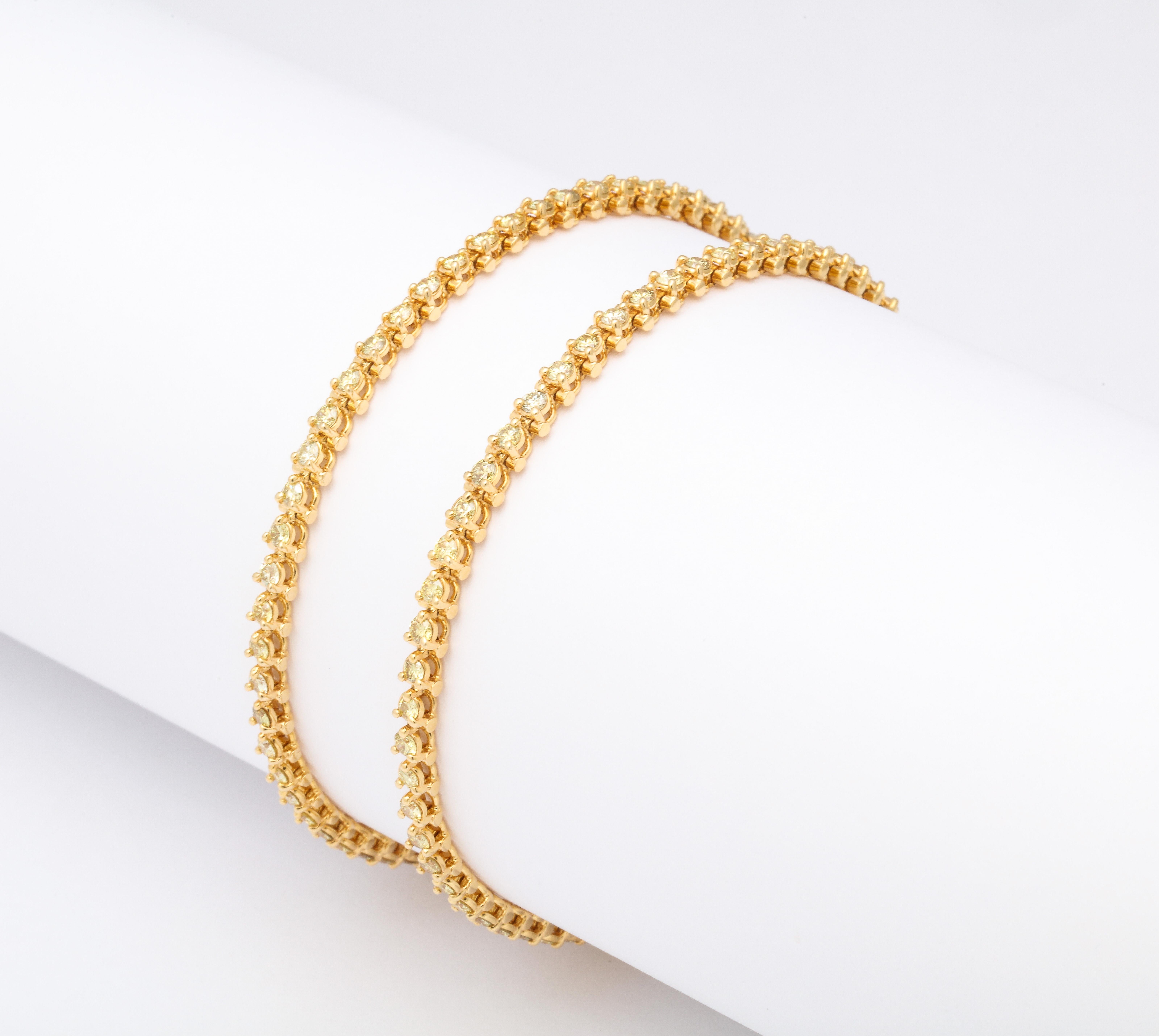 Bracelets - Diamant jaune en vente 4