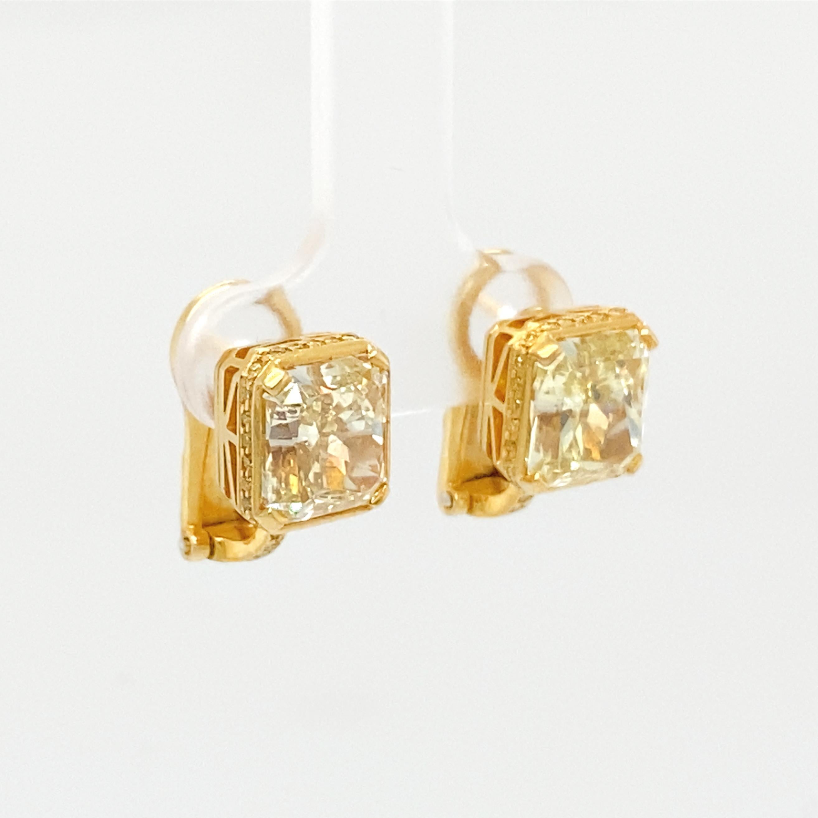 Women's Yellow Diamond Bvlgari Earrings