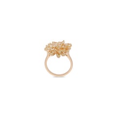 Yellow Diamond Cocktail Ring in 18 karat
