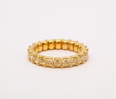Yellow Diamond Eternity Band