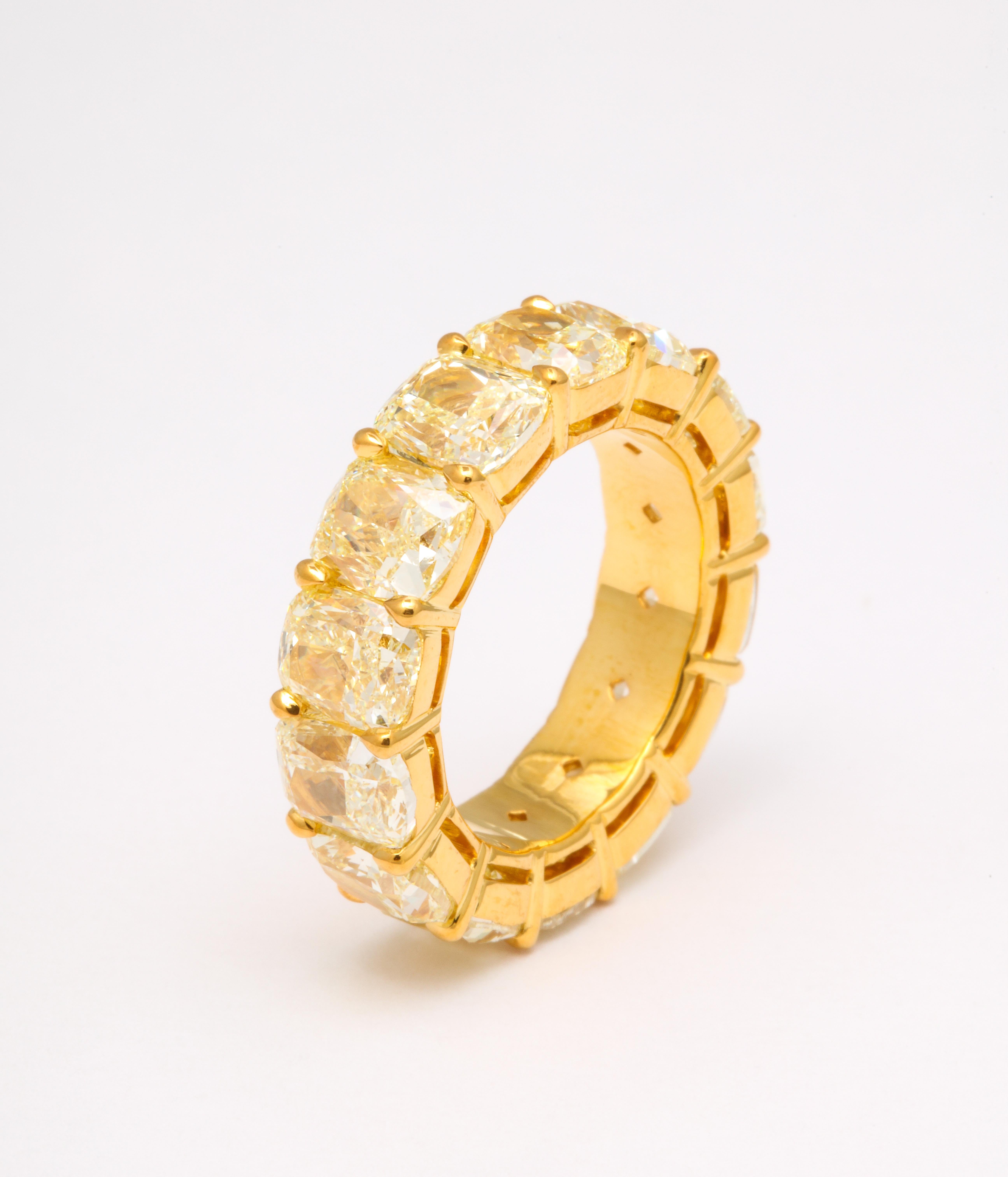 yellow diamond band ring
