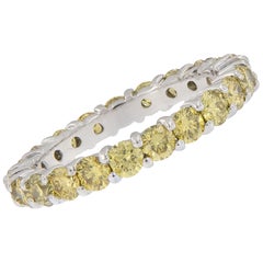 Yellow Diamond Eternity Ring