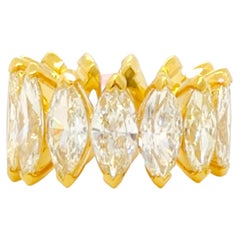 Yellow Diamond Marquise Eternity Band in 18k Yellow Gold Yellow Diamond Marquise Eternity Band in 18k Yellow Gold
