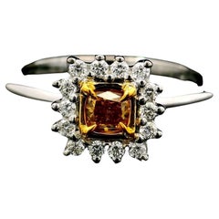 Gelber Diamantring
