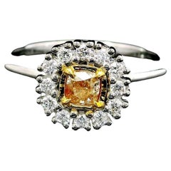 Gelber Diamantring