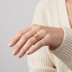 Yellow Diamond Solitaire Ring, 2.20 ct, 18KT Gold