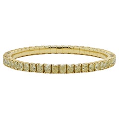 Yellow Diamond Stretchy Tennis Bracelet
