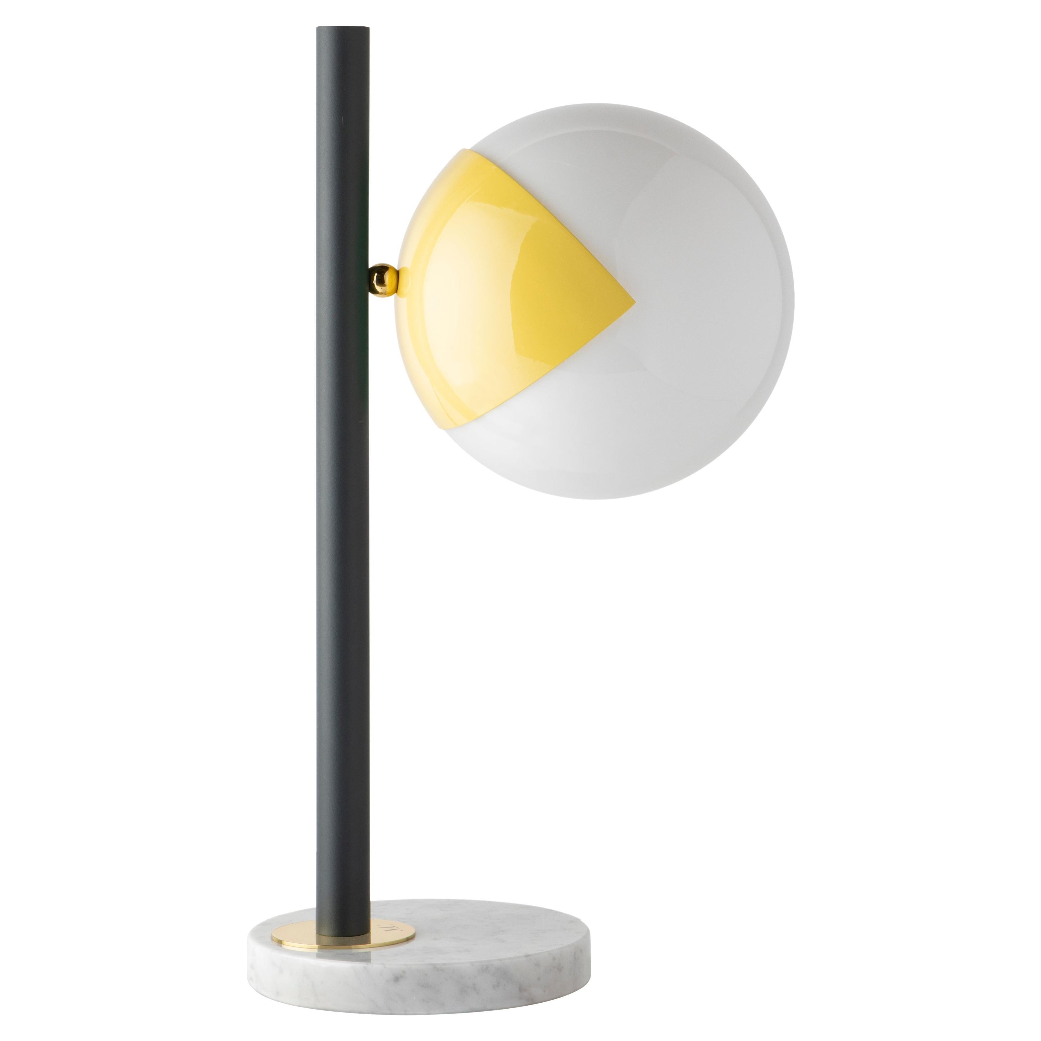Yellow Dimmable Table Lamp Pop-Up Black by Magic Circus Editions For Sale