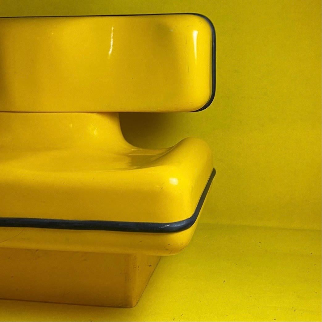 Dominique Prevot Deux Seater jaune, France, années 1970 en vente 3