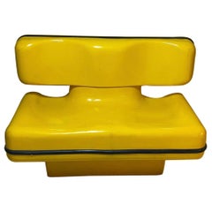 Yellow Dominique Prevot Two Seater, France 1970s