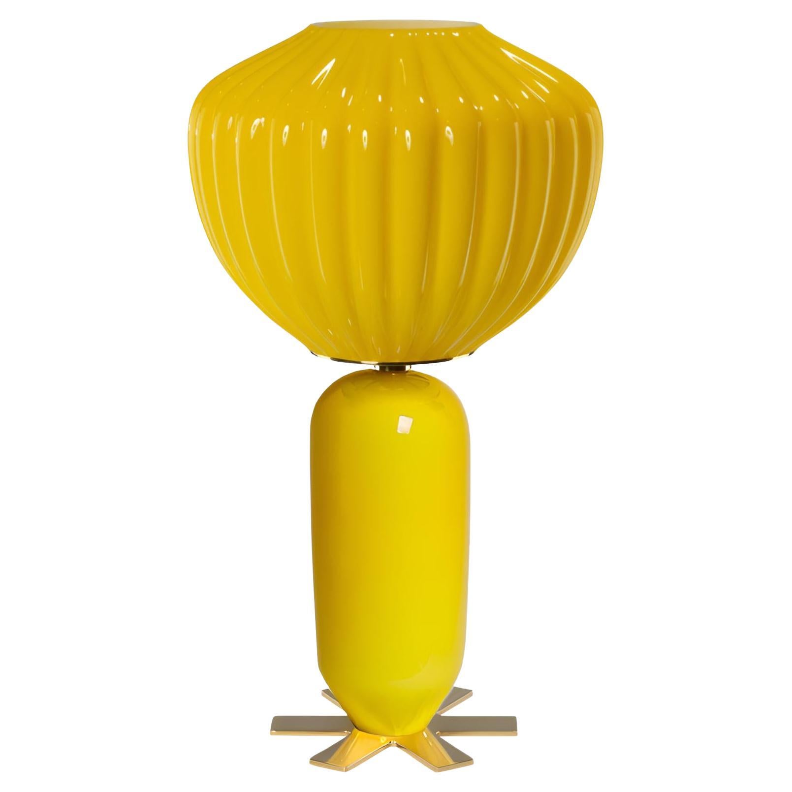 Lampe de table jaune Don Giovanni par India Mahdavi chez StudioALM