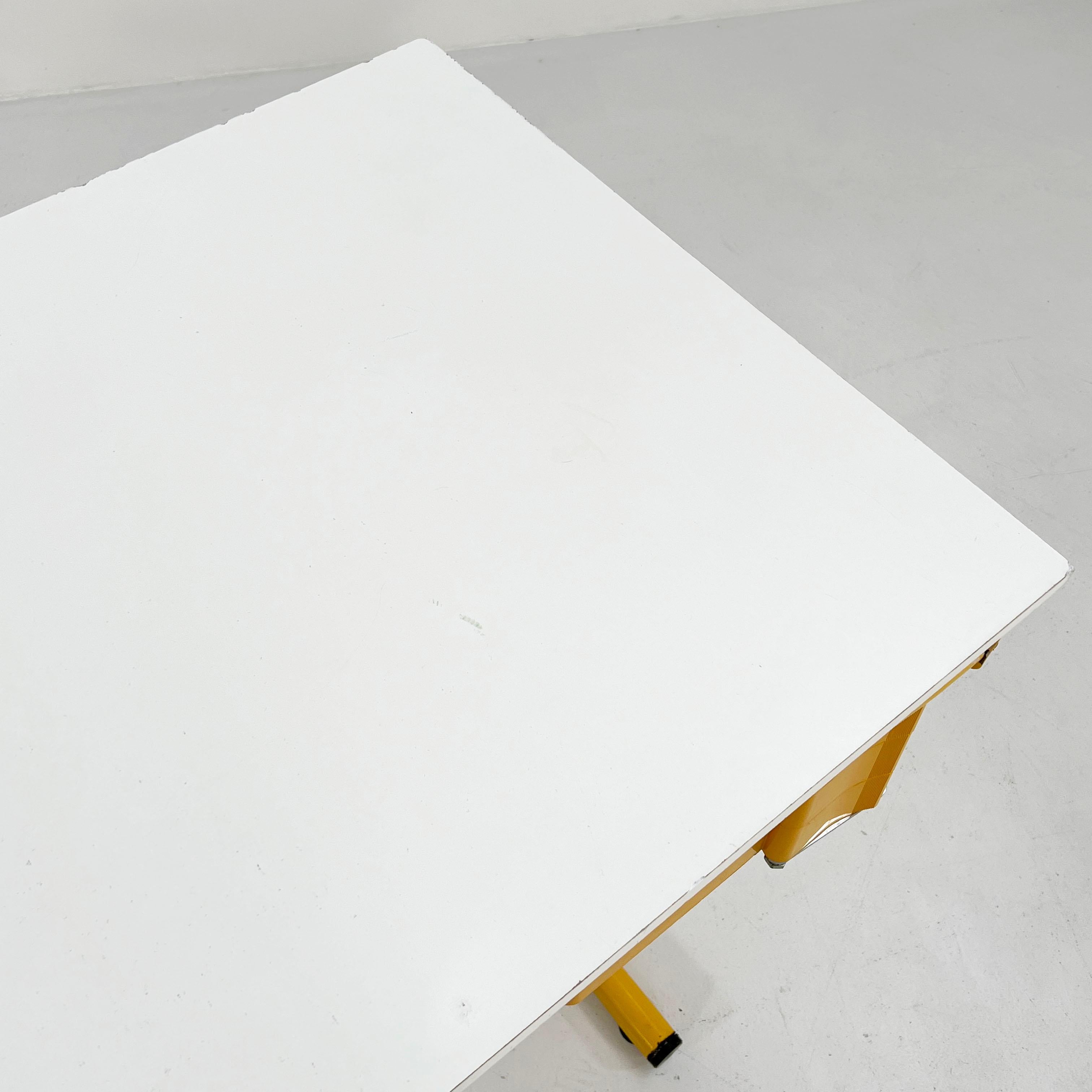 Yellow Drafting Table / Desk by Joe Colombo for Bieffeplast, 1970s 6
