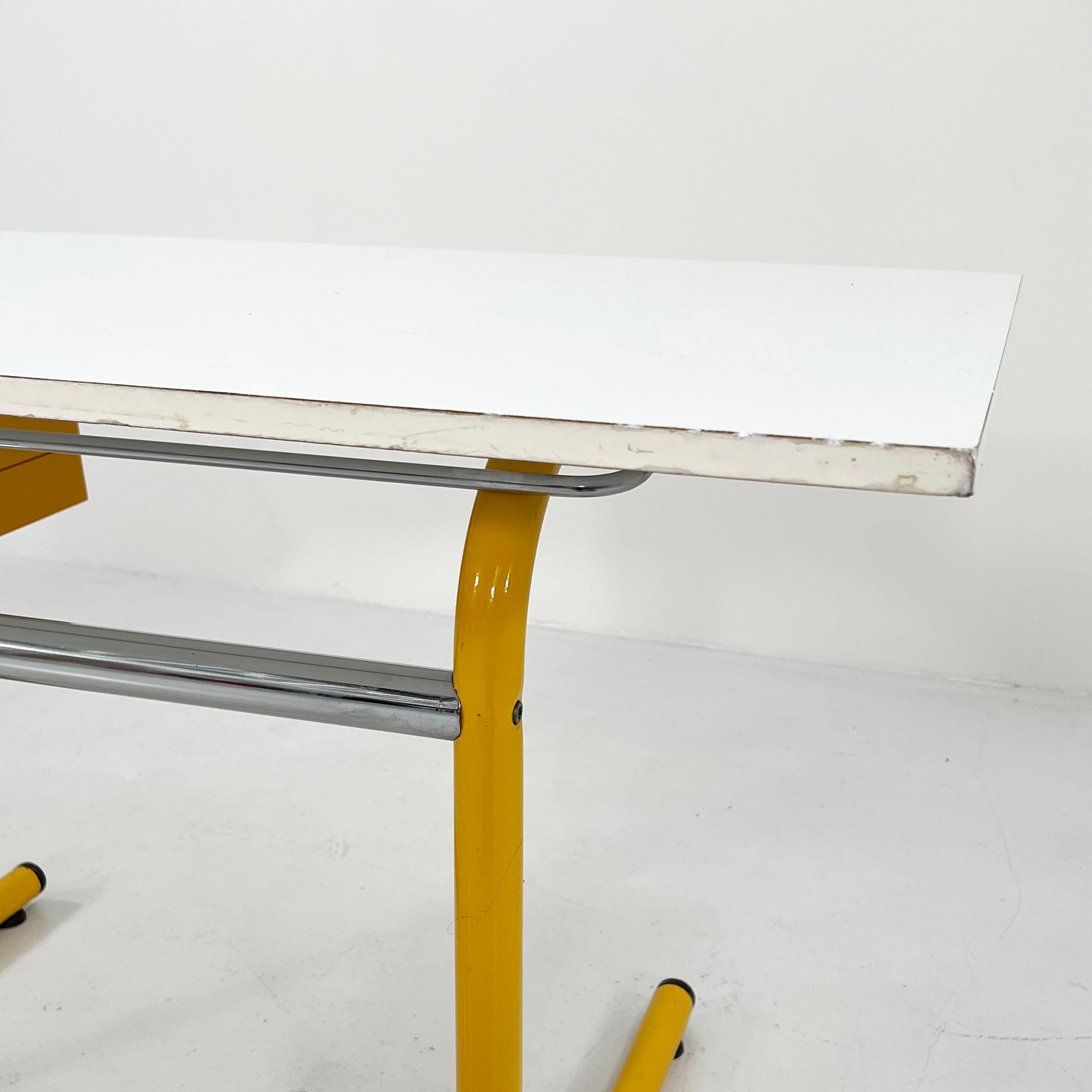 Yellow Drafting Table / Desk by Joe Colombo for Bieffeplast, 1970s 2