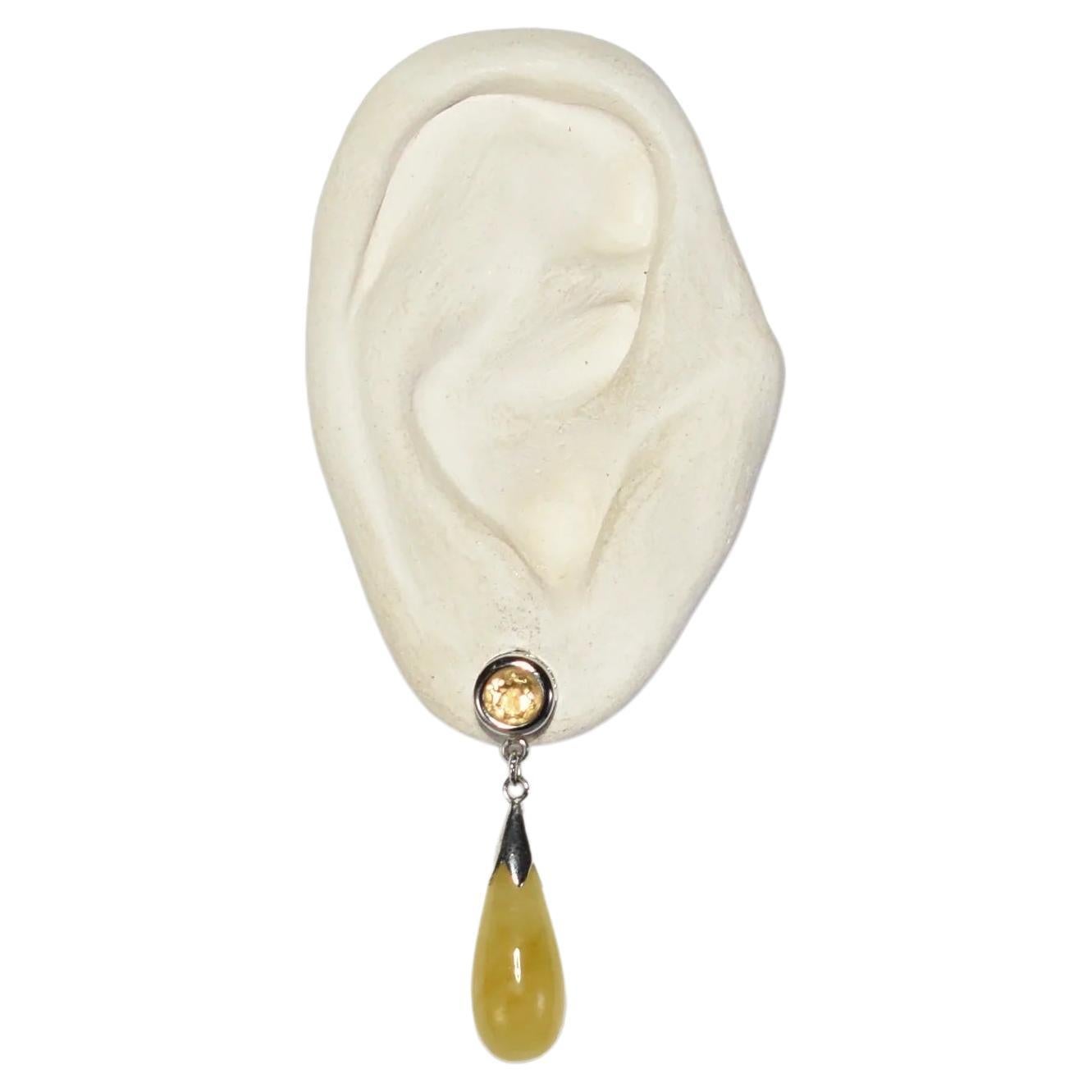 Yellow Drop Earrings
