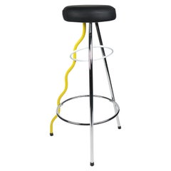 Yellow Duplex Bar Stool by Javier Mariscal for BD Barcelona