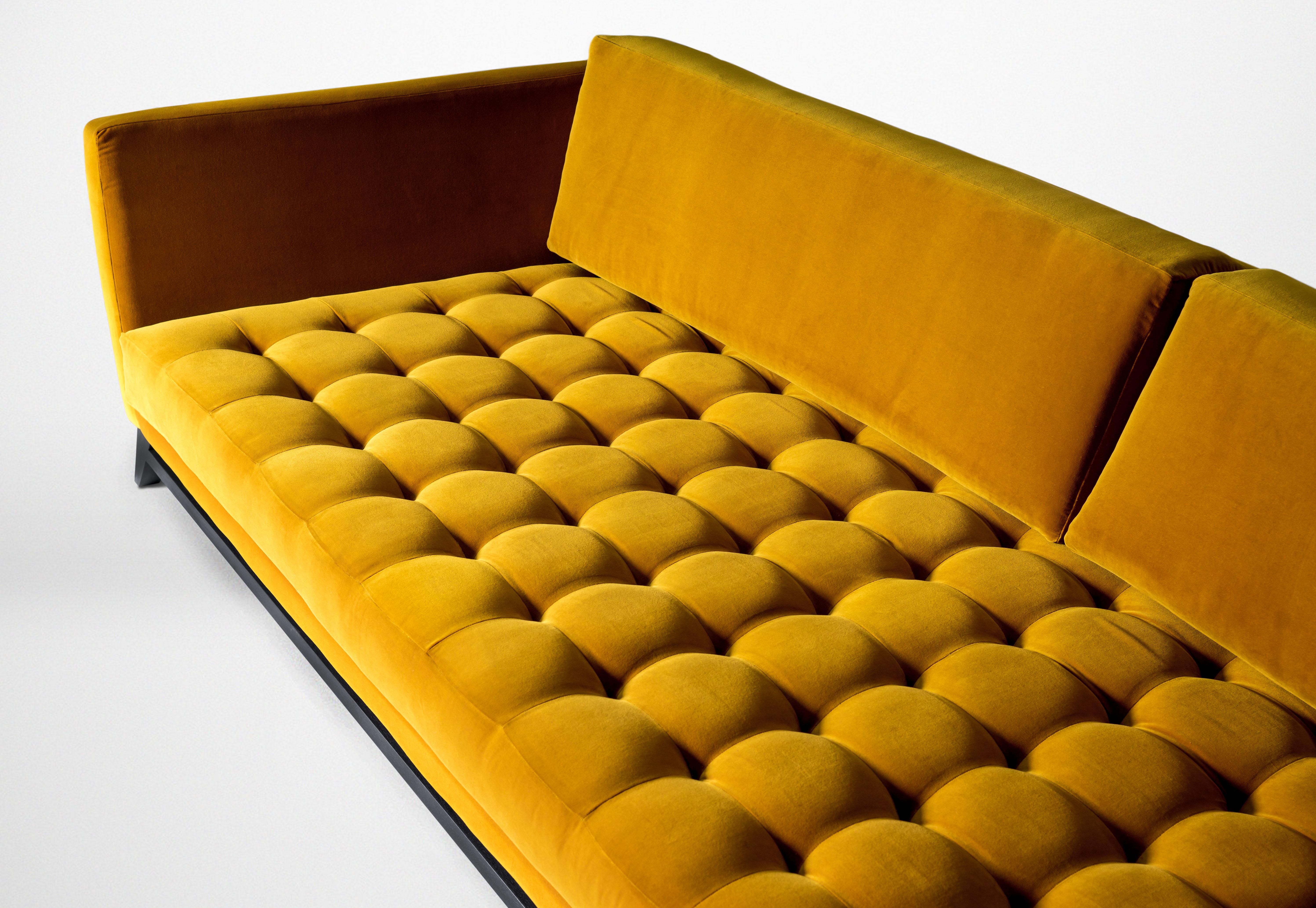 Post-Modern Yellow Eclipse Sofa by Atra Design For Sale