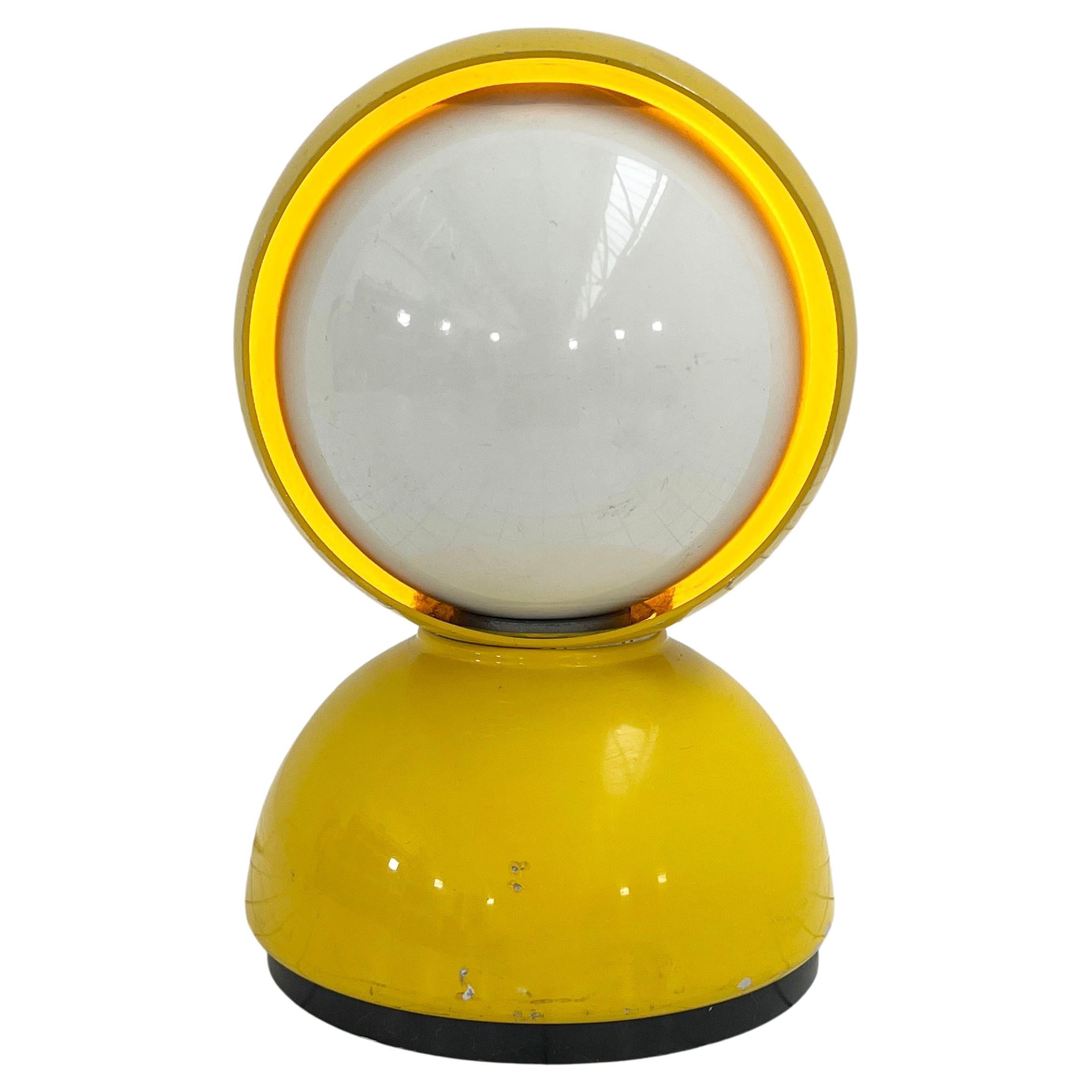 Yellow Eclisse Table Lamp by Vico Magistretti for Artemide, 1960s