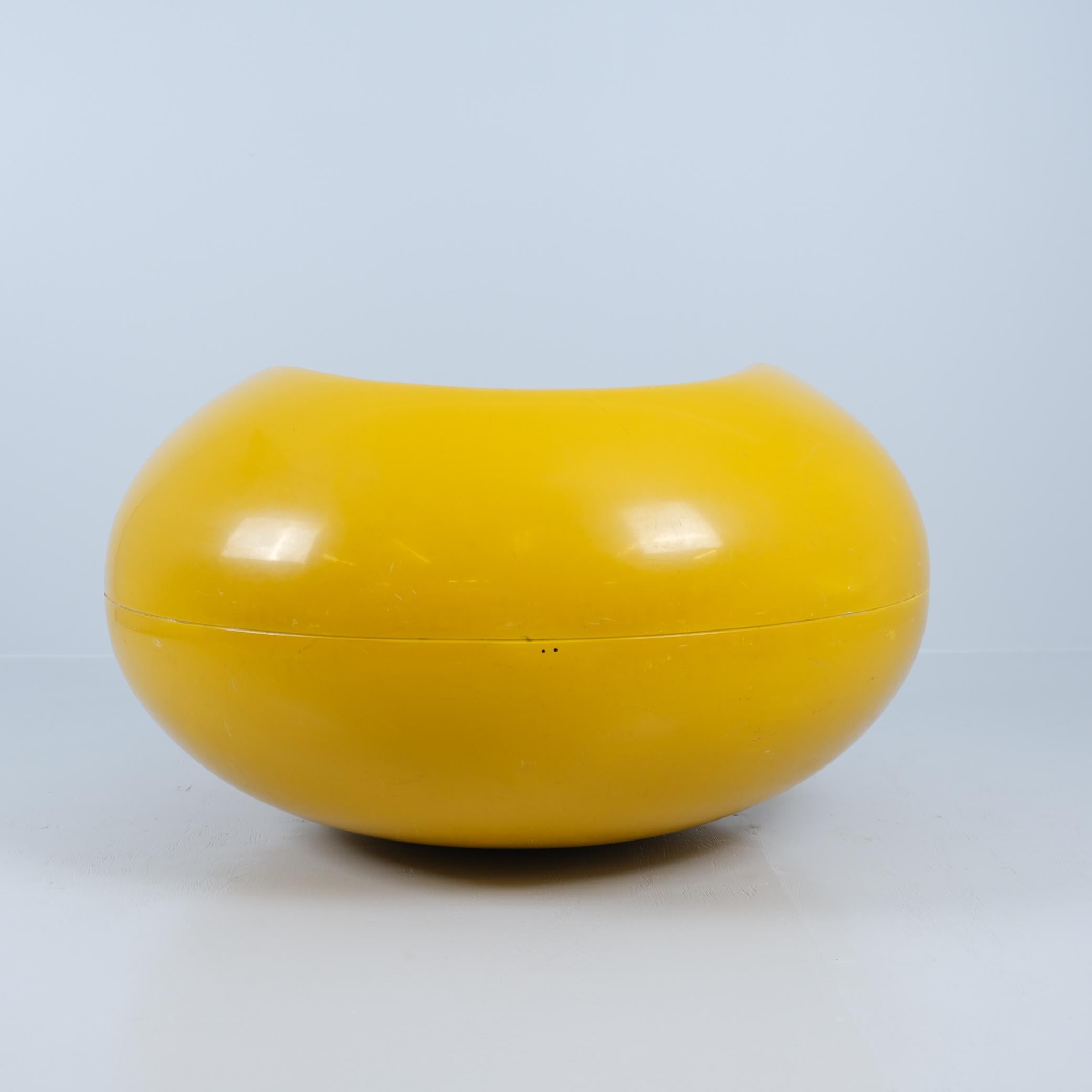 Fauteuil Pastilli « Pastille » jaune iconique d'Eero Aarnio, Asko, années 1960 Bon état - En vente à Helsinki, FI