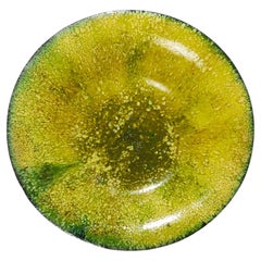 Bol en émail jaune, Geneviève Martineau-Dausset, années 1950.